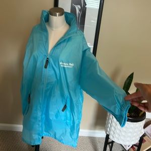 Blue rain coat from POLAR USA